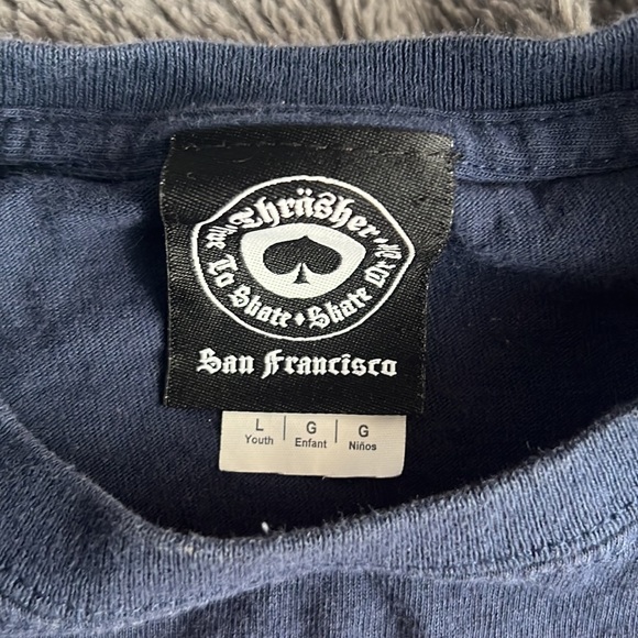 Thrasher t-shirt size L youth - Picture 3 of 4